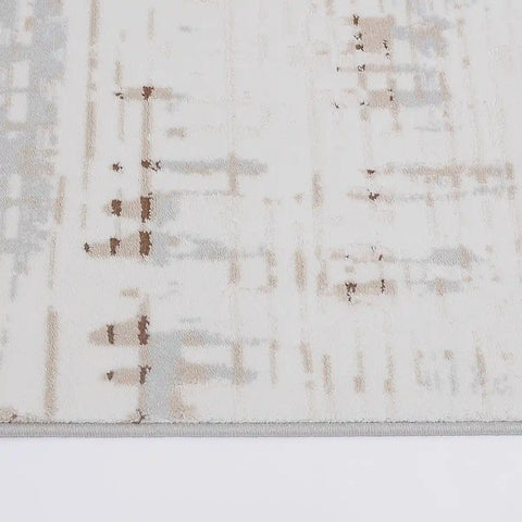 Puxina Abstract Linear Texture Neutral Area Rug