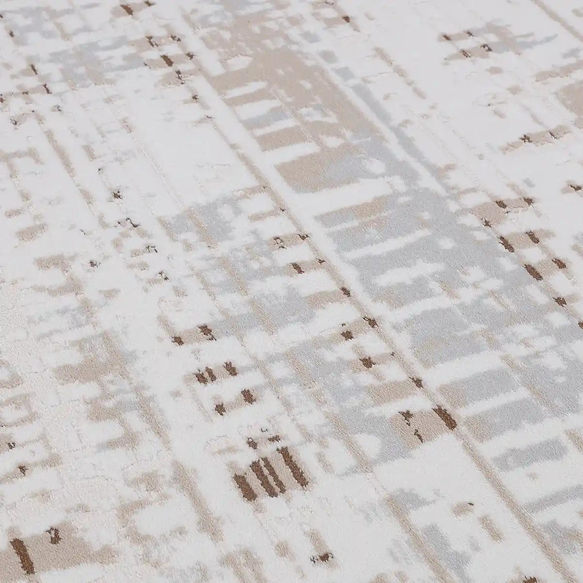 Puxina Abstract Linear Texture Neutral Area Rug