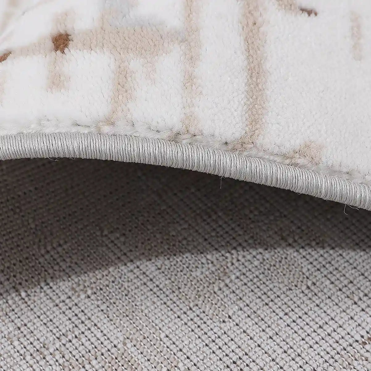 Puxina Abstract Linear Texture Neutral Area Rug