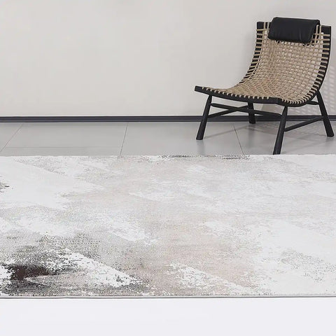 Puxina Abstract Brushstroke Neutral Area Rug