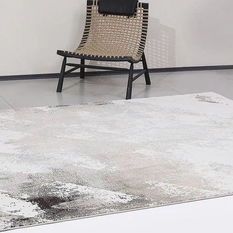 Puxina Abstract Brushstroke Neutral Area Rug