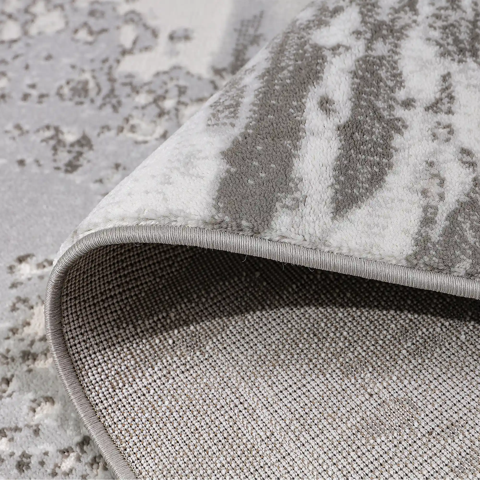 Puxina Horizon Soft Linear Texture Neutral Area Rug