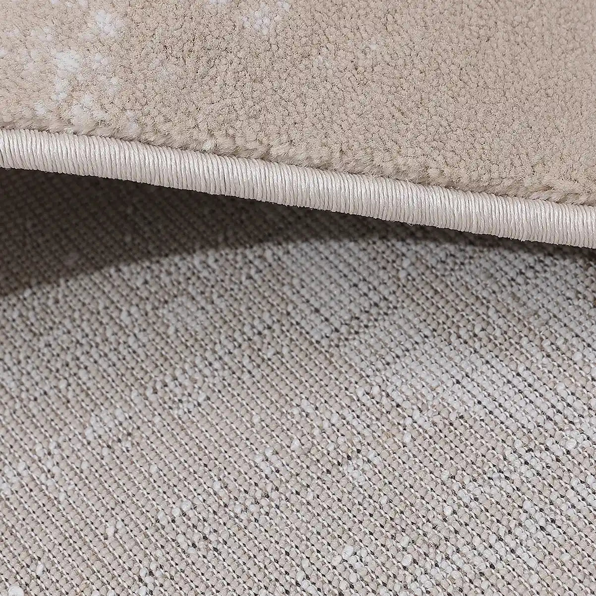 Puxina Layered Block Abstract Neutral Area Rug