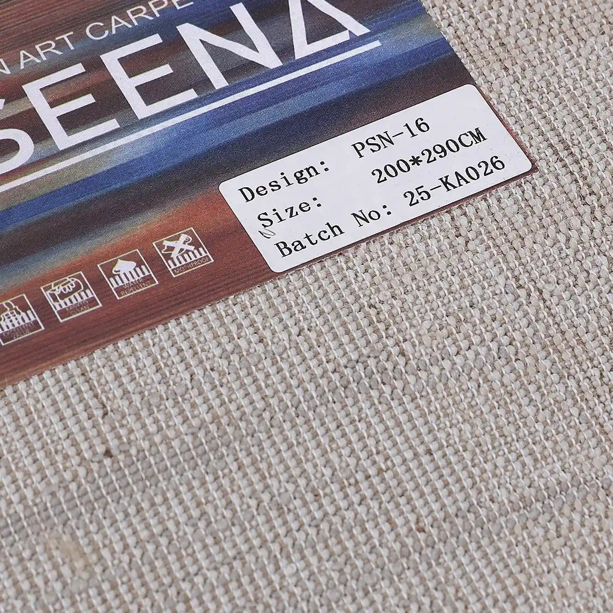 Puxina Layered Grid Abstract Neutral Area Rug