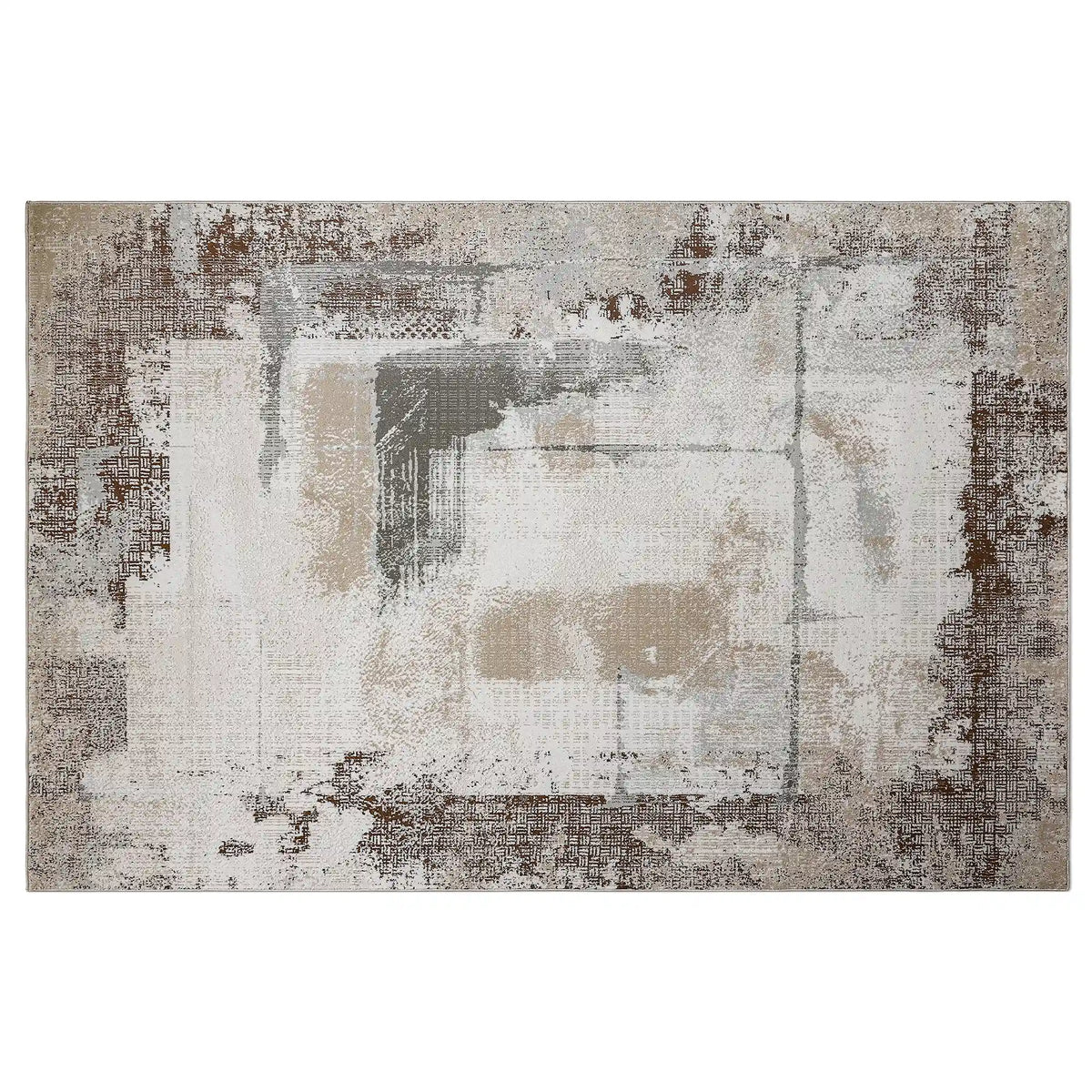 Puxina Soft Block Textured Area Rug