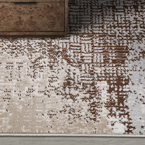 Puxina Soft Block Textured Area Rug