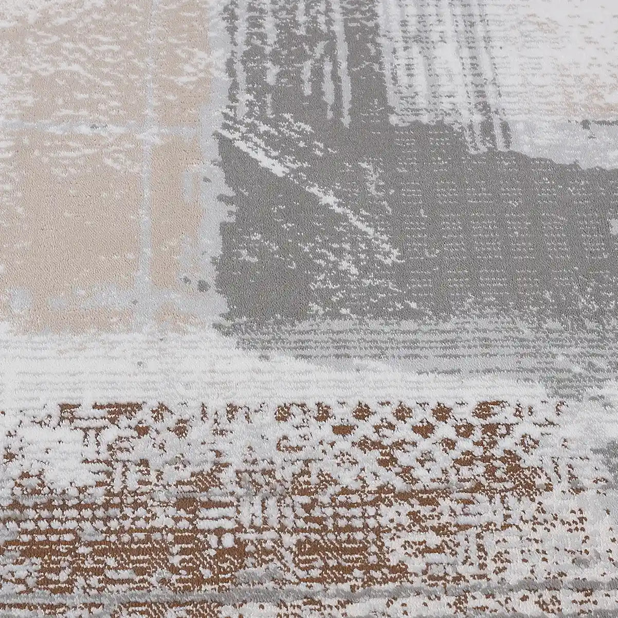 Puxina Soft Block Textured Area Rug