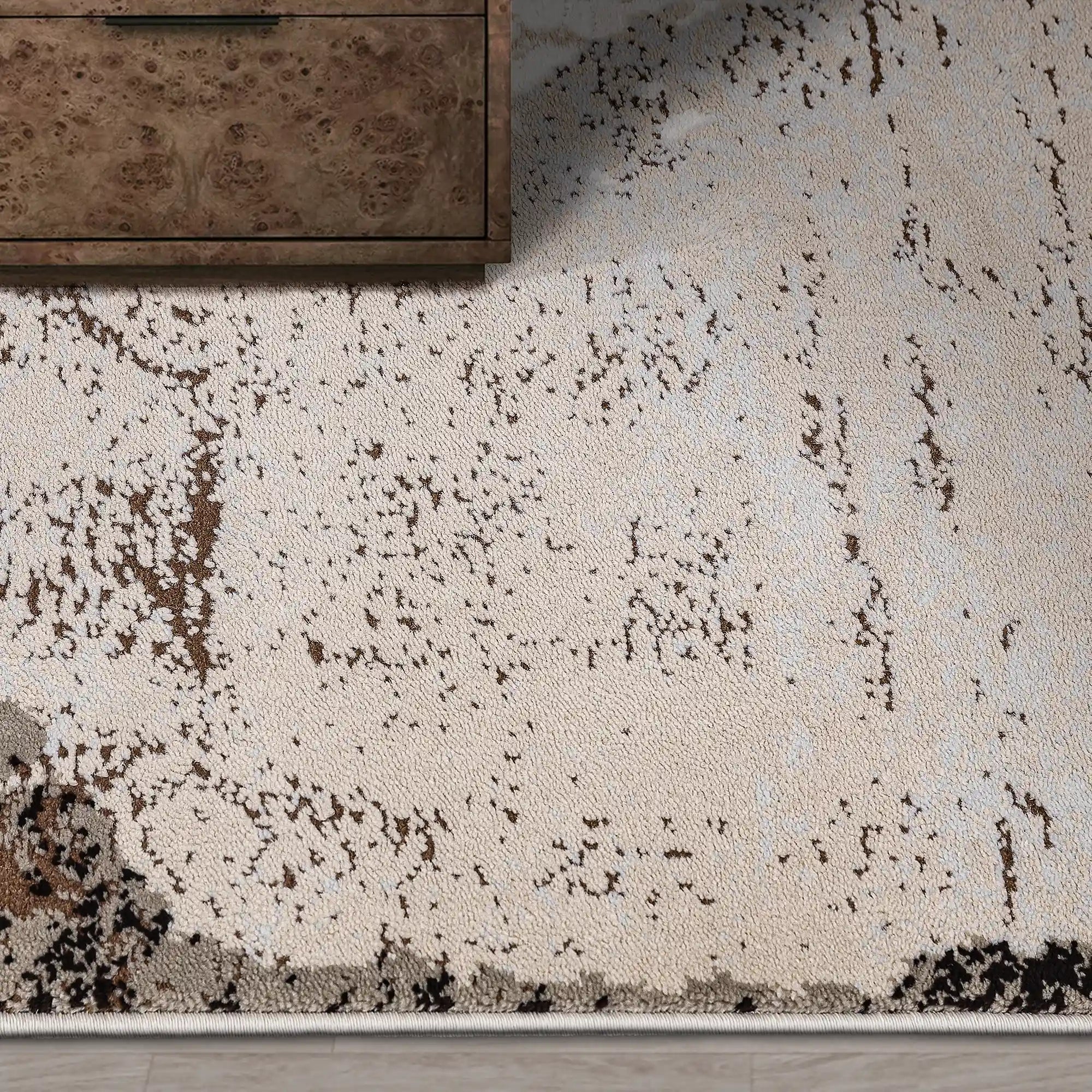 Puxina Soft Gradient Textured Neutral Area Rug