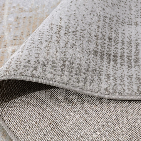 Puxina Soft Grid Calm Modern Area Rug