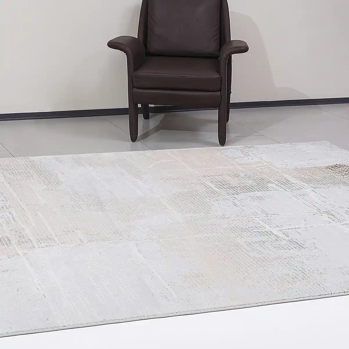 Puxina Soft Grid Calm Modern Area Rug
