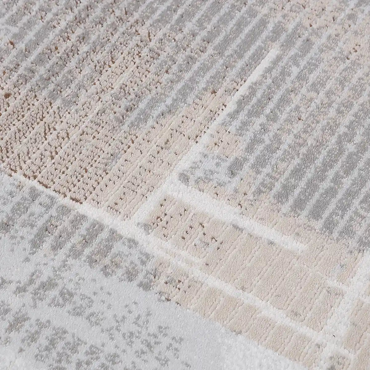 Puxina Soft Grid Calm Modern Area Rug