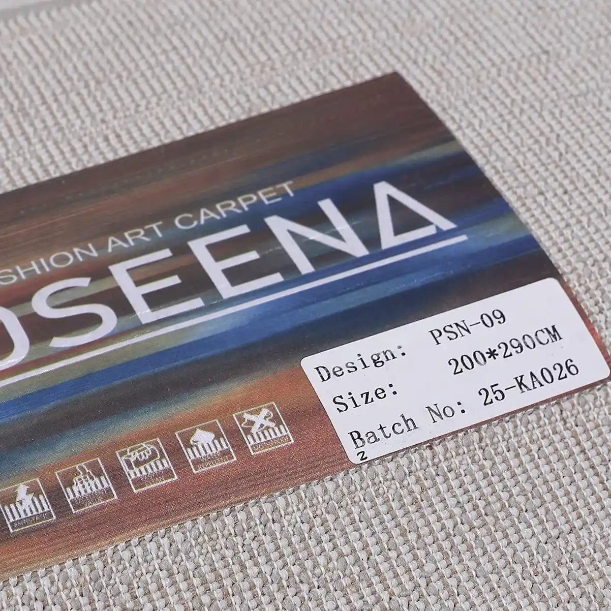 Puxina Soft Grid Calm Modern Area Rug