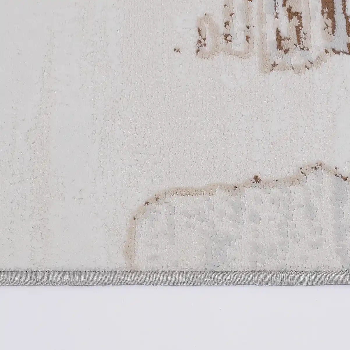 Puxina Soft Layered Block Abstract Neutral Area Rug