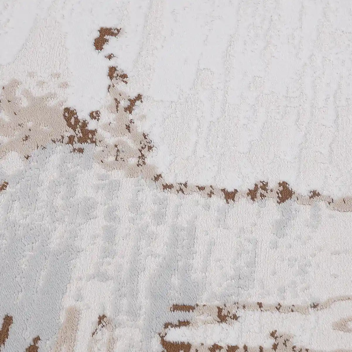 Puxina Soft Layered Block Abstract Neutral Area Rug