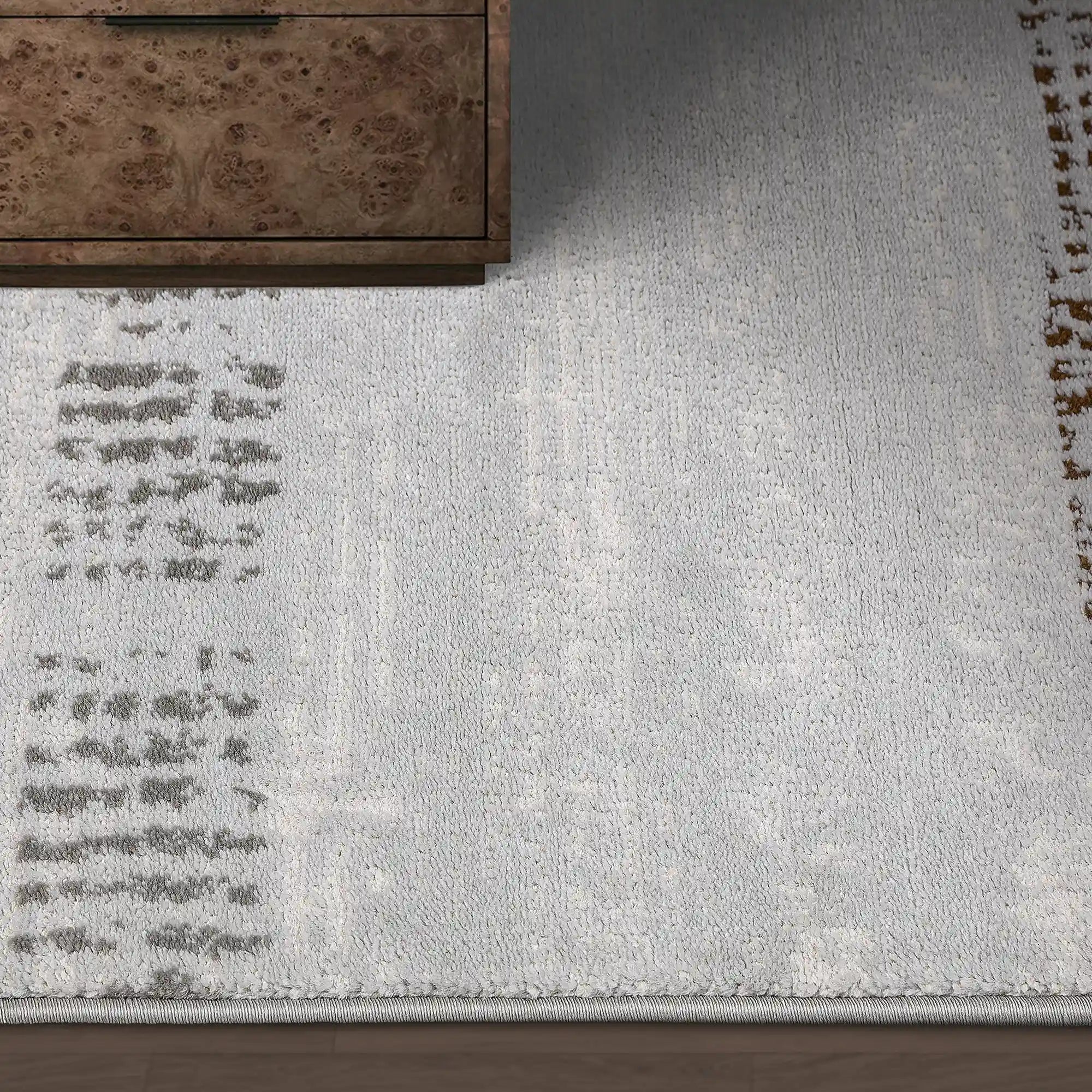 Puxina Soft Linear Texture Neutral Area Rug
