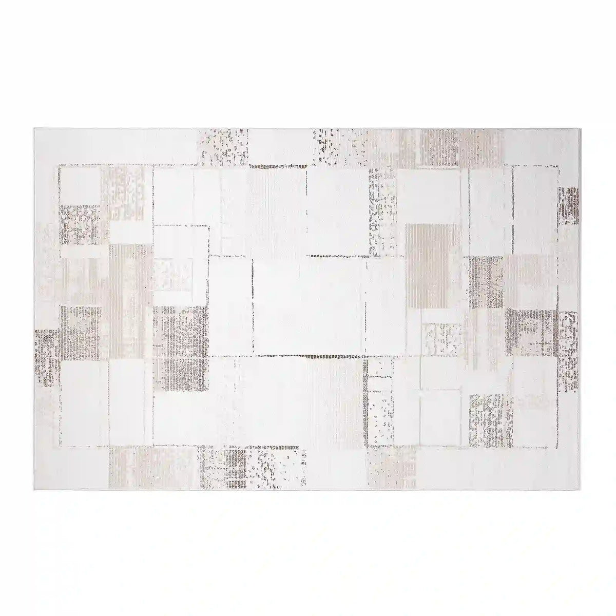 Puxina Subtle Grid Linear Neutral Area Rug