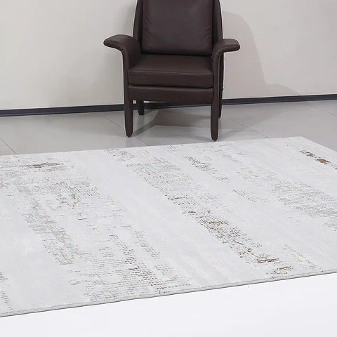 Puxina Soft Linear Texture Neutral Area Rug