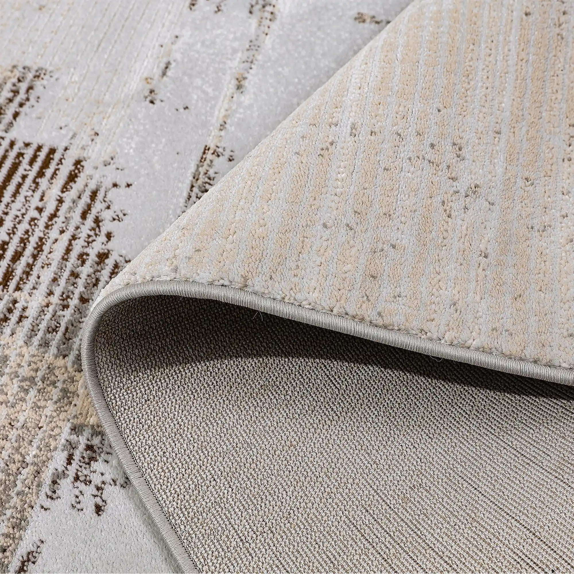 Puxina Soft Washed Brush Abstract Area Rug