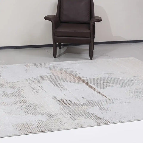 Puxina Soft Washed Brush Abstract Area Rug