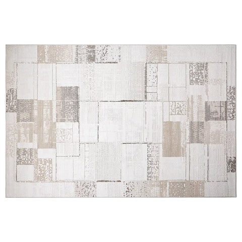 Puxina Subtle Grid Linear Neutral Area Rug