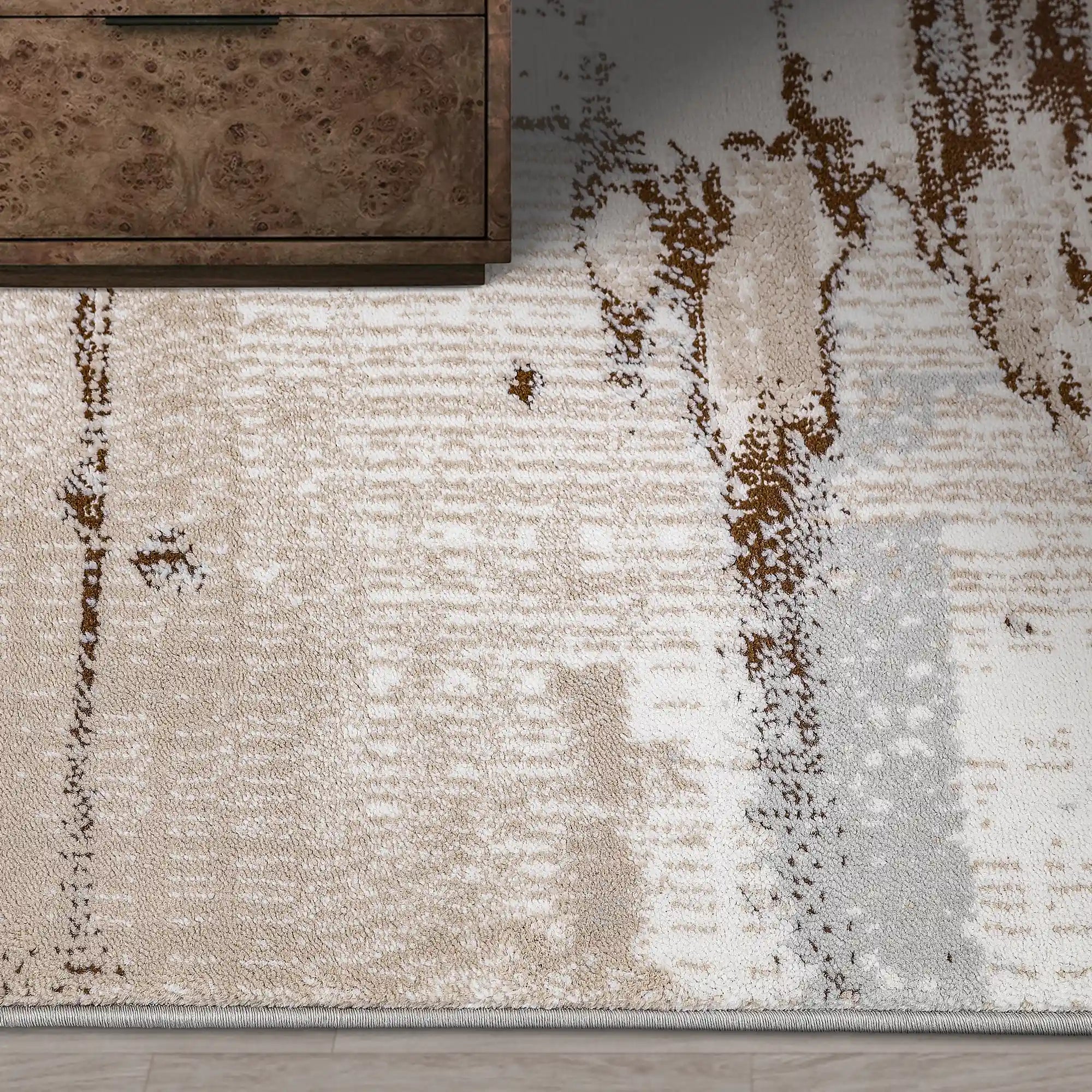 Puxina Vertical Drift Modern Living Area Rug