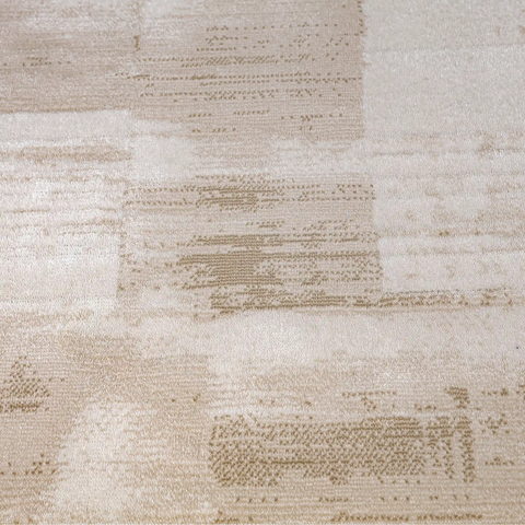 Shanluan Layered Horizon Abstract Neutral Area Rug