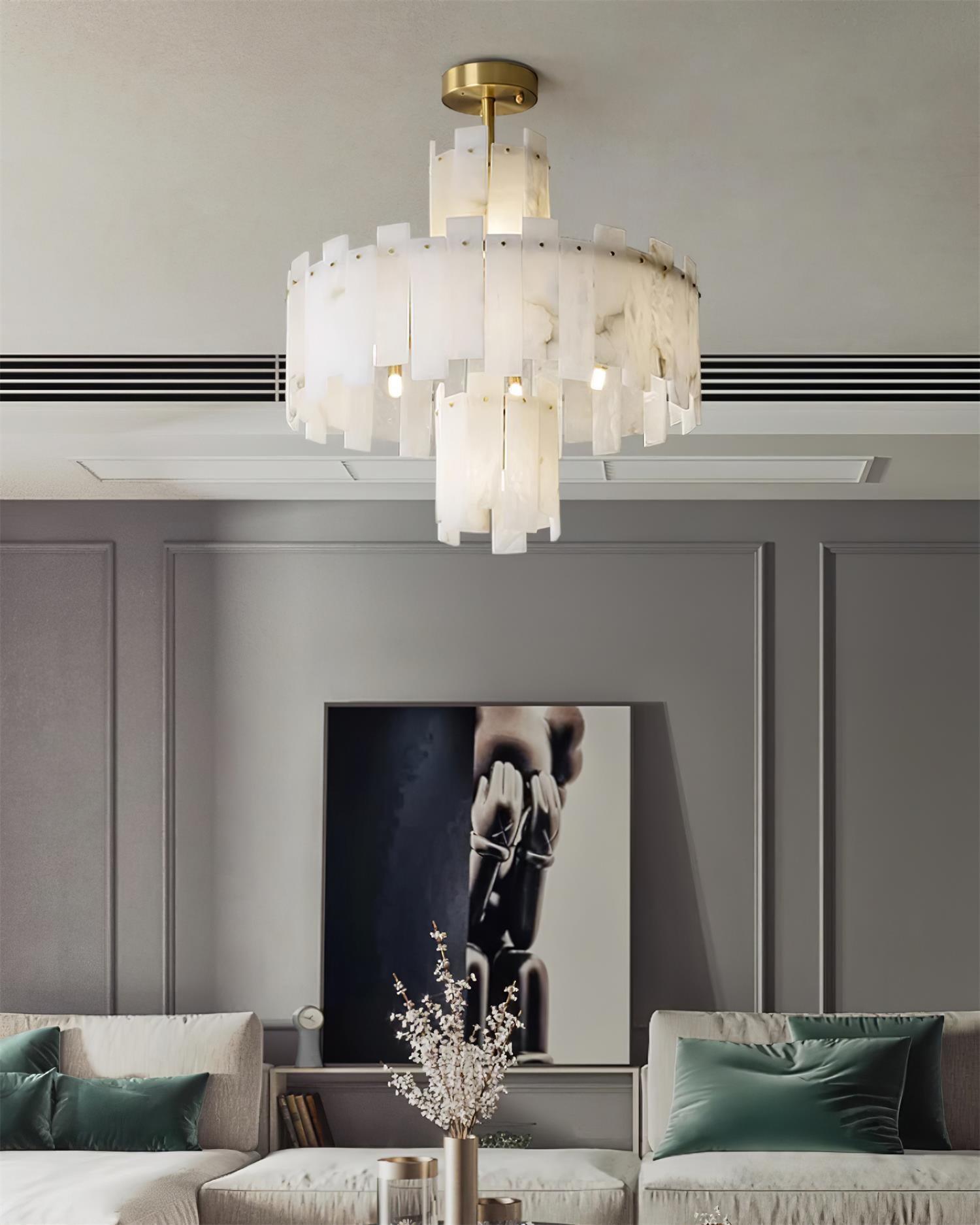 Regina Alabaster Chandelier - Vakkerlight