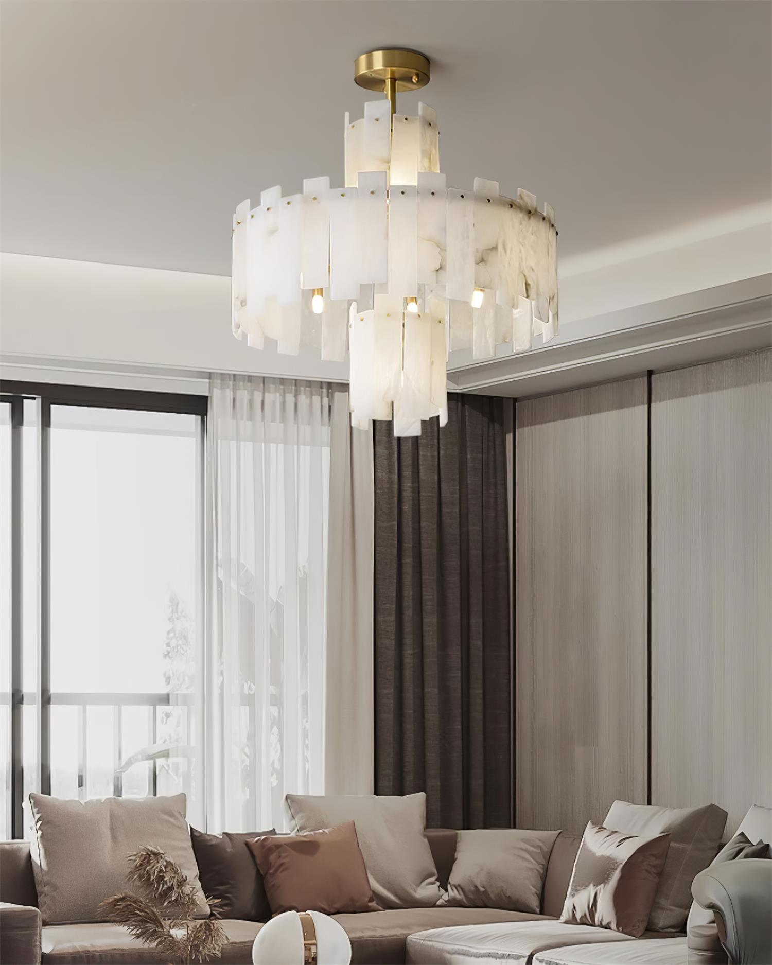 Regina Alabaster Chandelier - Vakkerlight