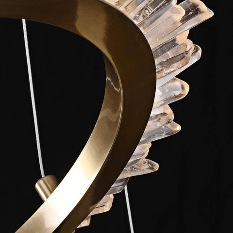 Rock Crystal Ring Chandelier - valleylamps