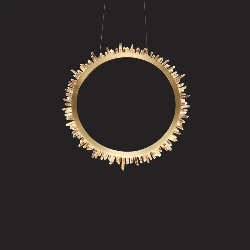 Rock Crystal Ring Chandelier - valleylamps