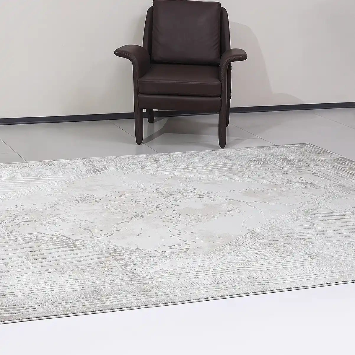 Safei Layered Geometric Calm Area Rug