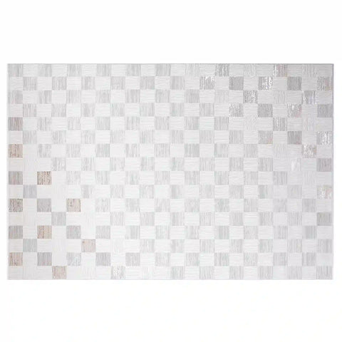 Safei Textured Grid Calm Interior Area Rug