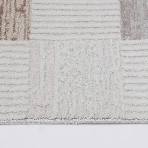 Safei Textured Grid Calm Interior Area Rug