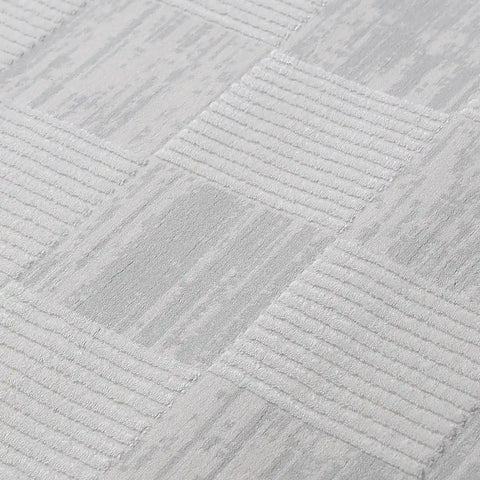 Safei Textured Grid Calm Interior Area Rug
