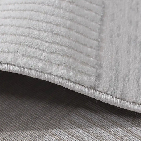 Safei Textured Grid Calm Interior Area Rug