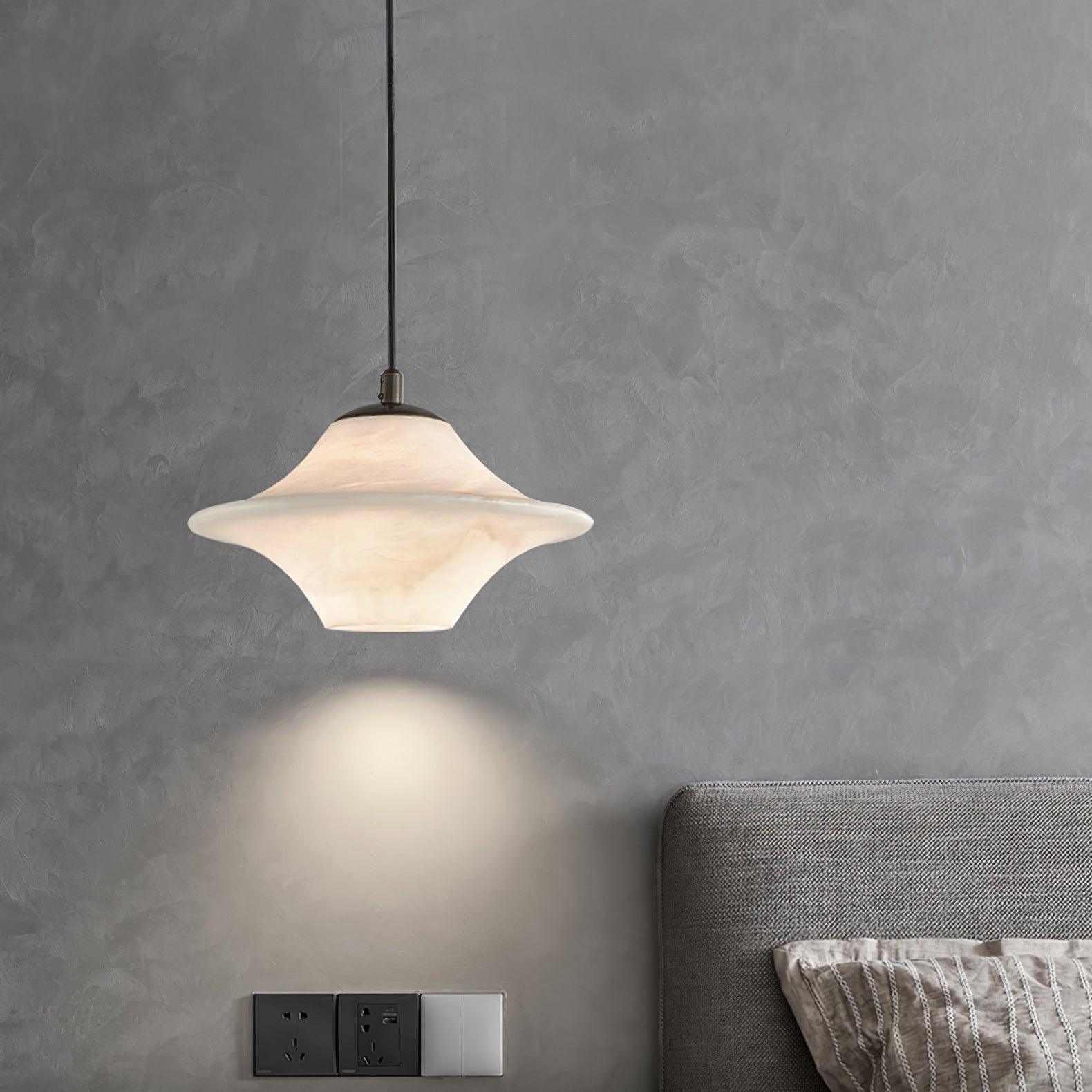 Saucer Alabaster Pendant Light - Vakkerlight