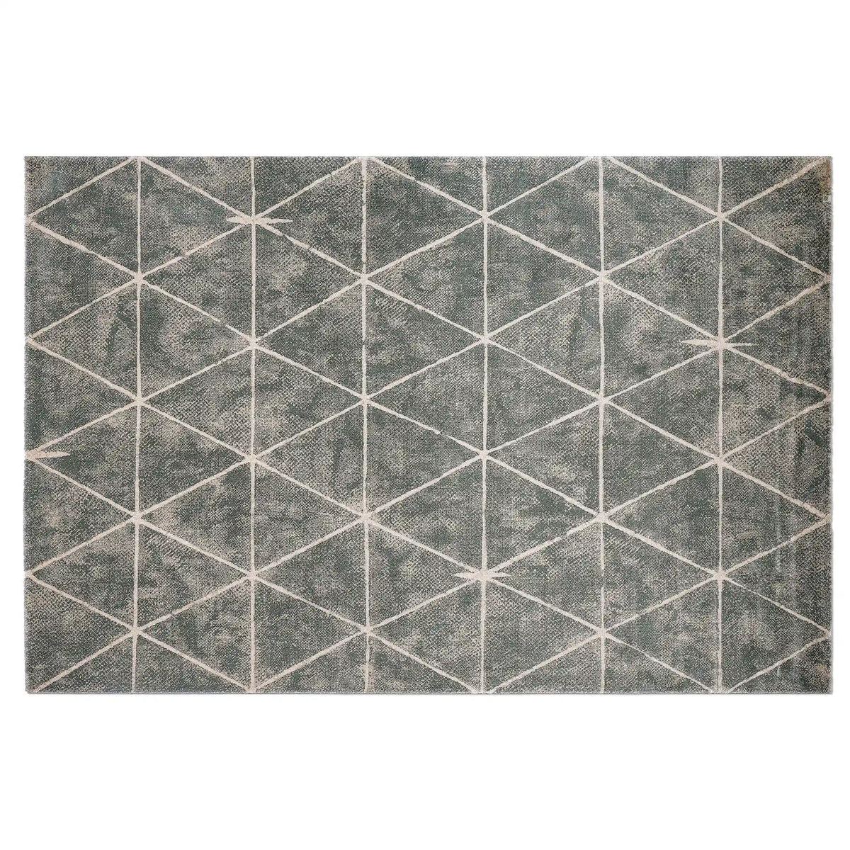 Torino Faceted Grid Abstract Neutral Area Rug