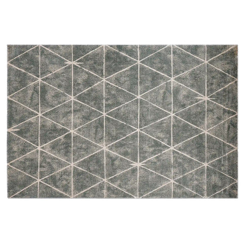 Torino Faceted Grid Abstract Neutral Area Rug