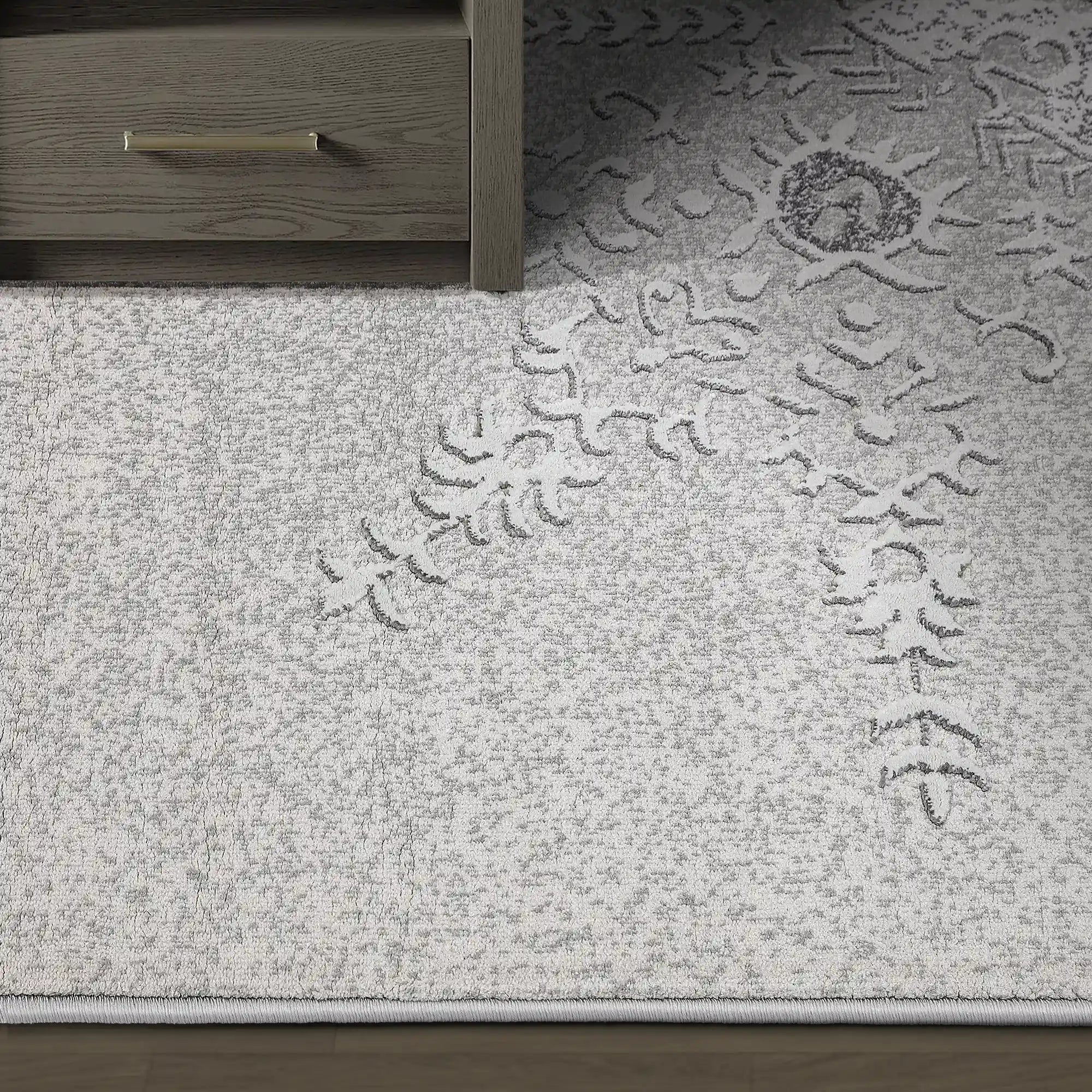 Shafei Ornamental Border Calm Interior Area Rug
