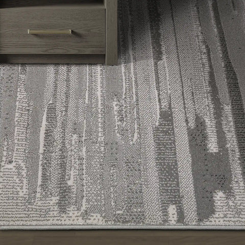 Shanluan Mountain Ridge Abstract Textured Area Rug