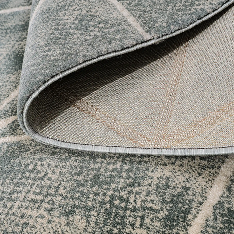 Torino Faceted Grid Abstract Neutral Area Rug