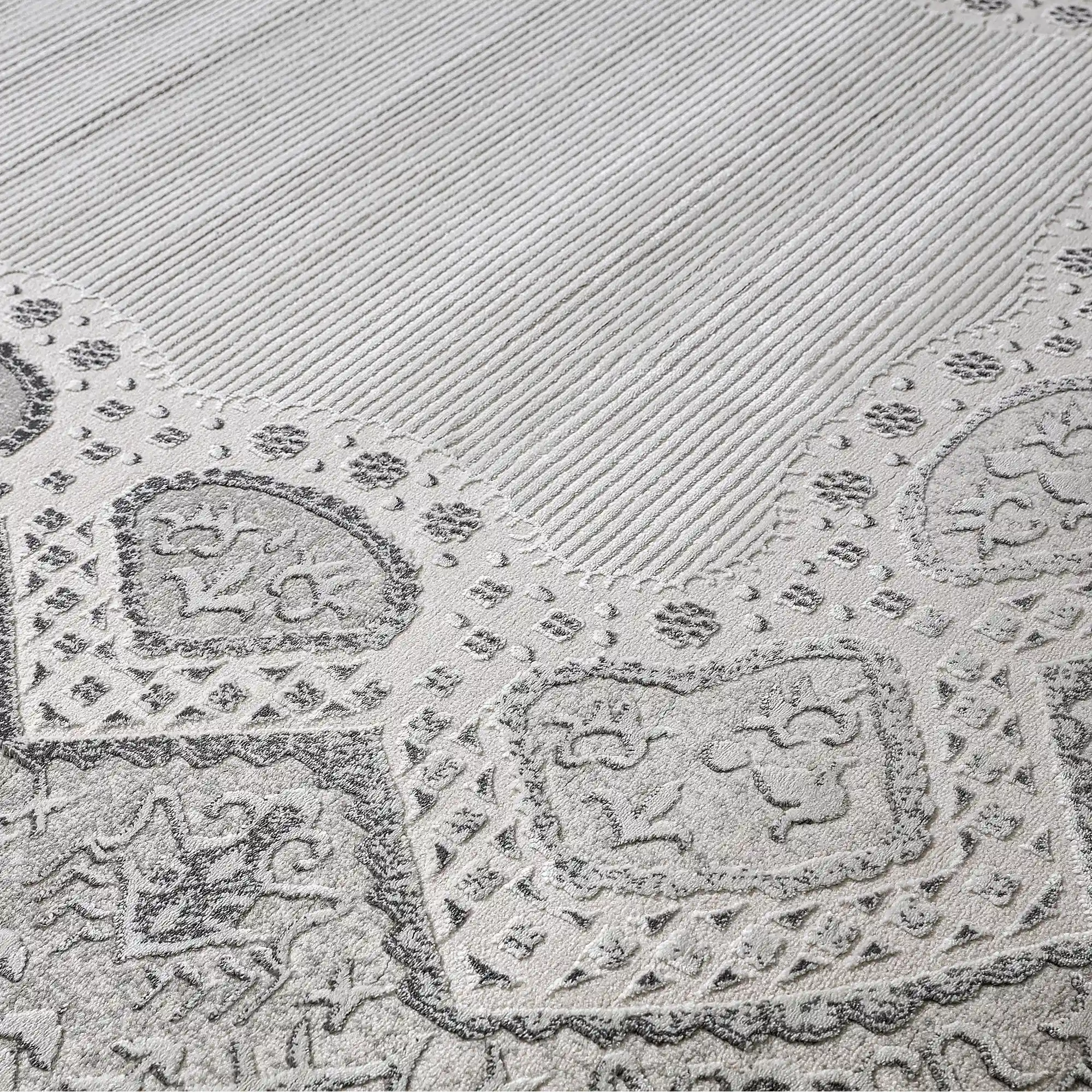 Shafei Ornamental Border Calm Interior Area Rug