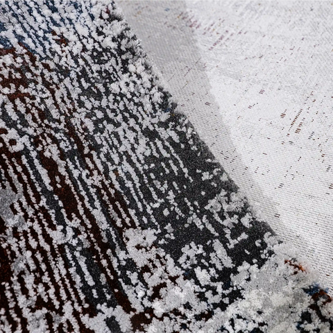 Torino Disrupted Linear Texture Abstract Neutral Area Rug