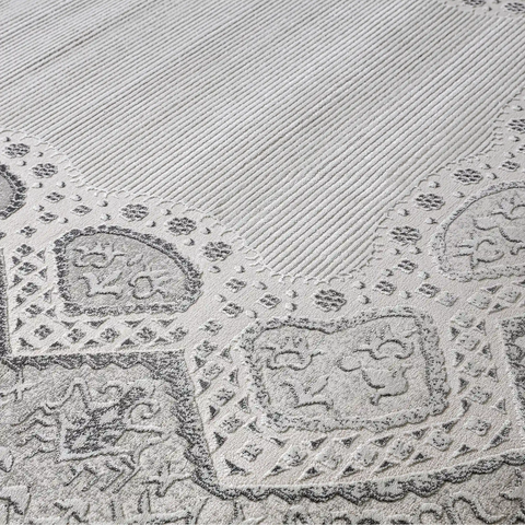 Shafei Ornamental Border Calm Interior Area Rug