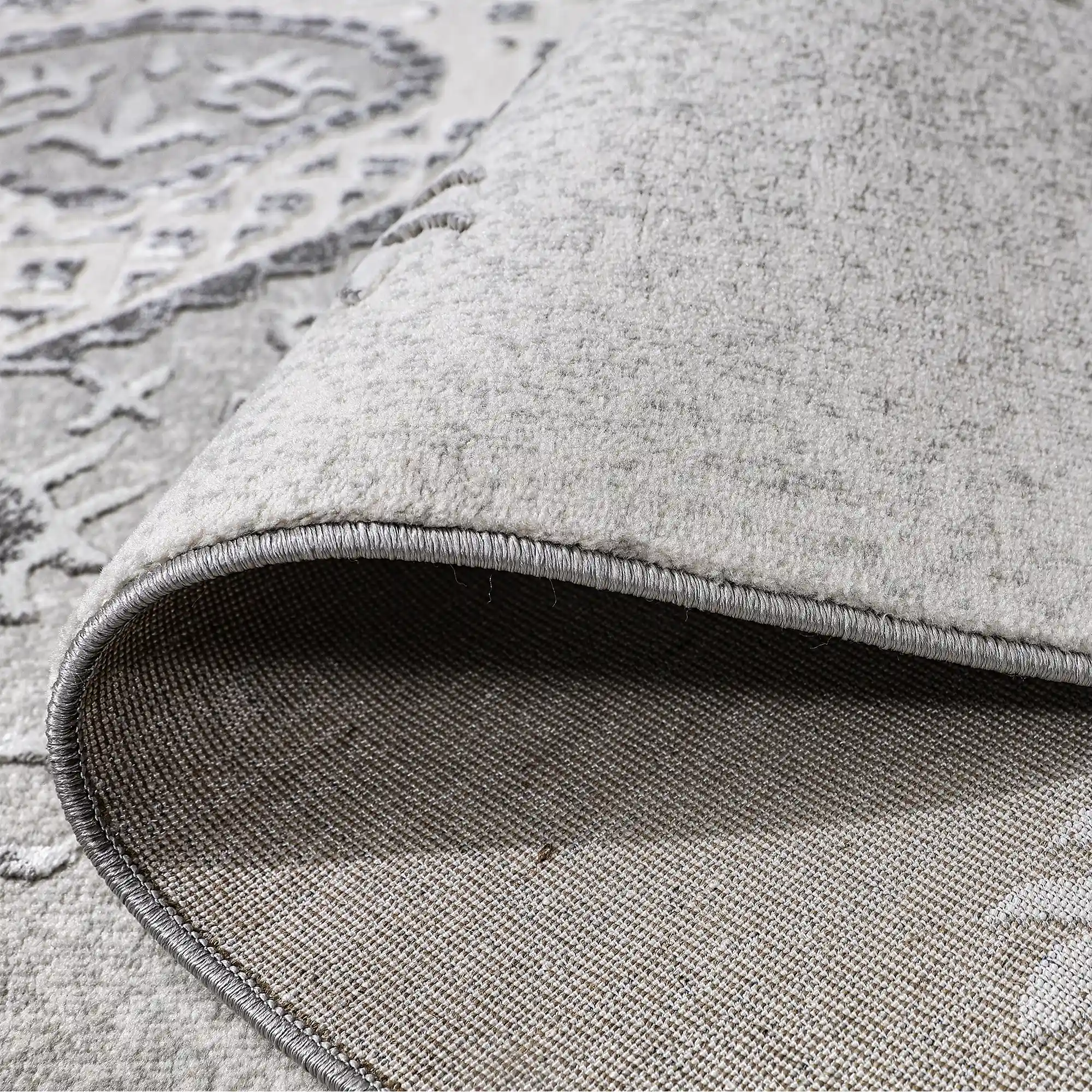 Shafei Ornamental Border Calm Interior Area Rug