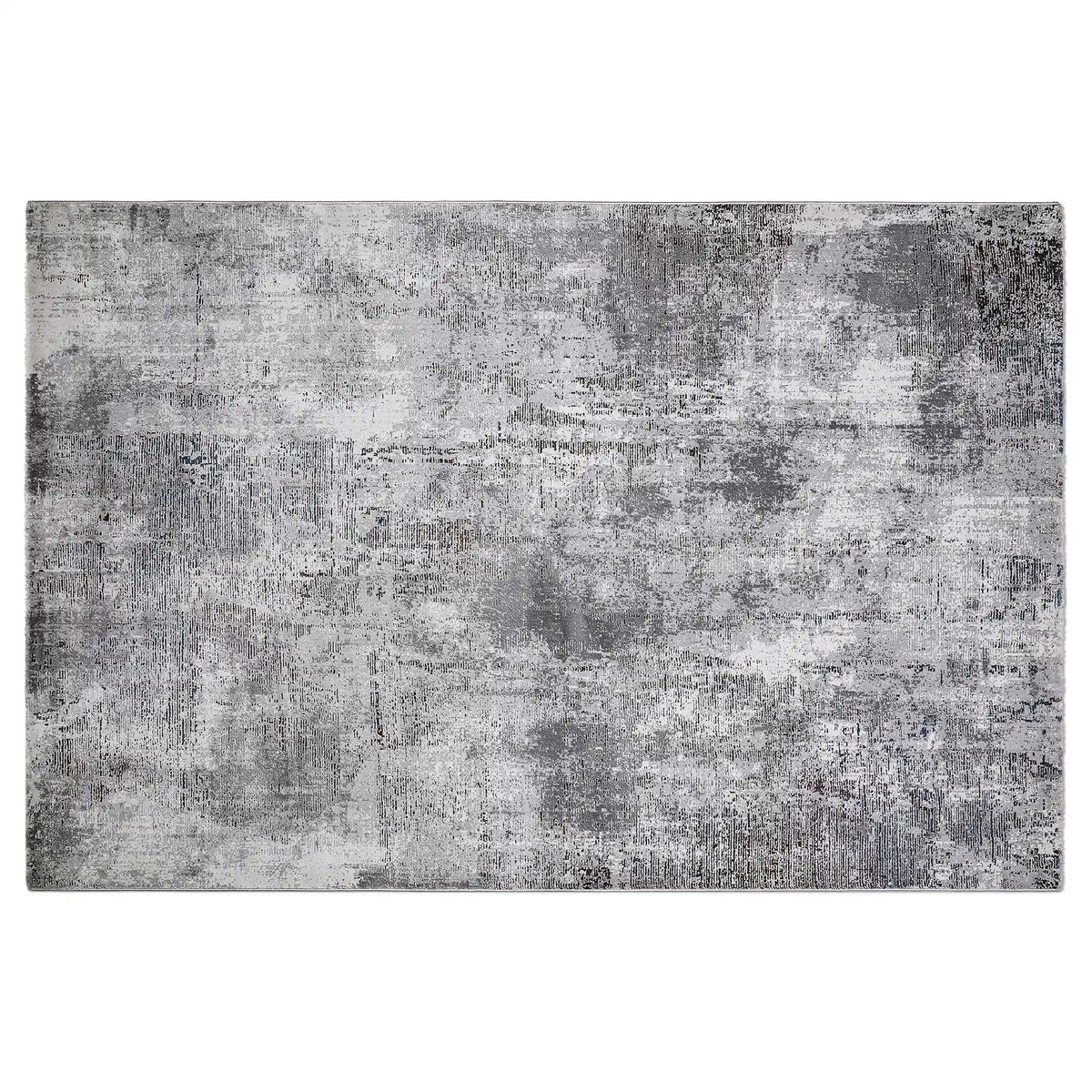 Torino Disrupted Linear Texture Abstract Neutral Area Rug