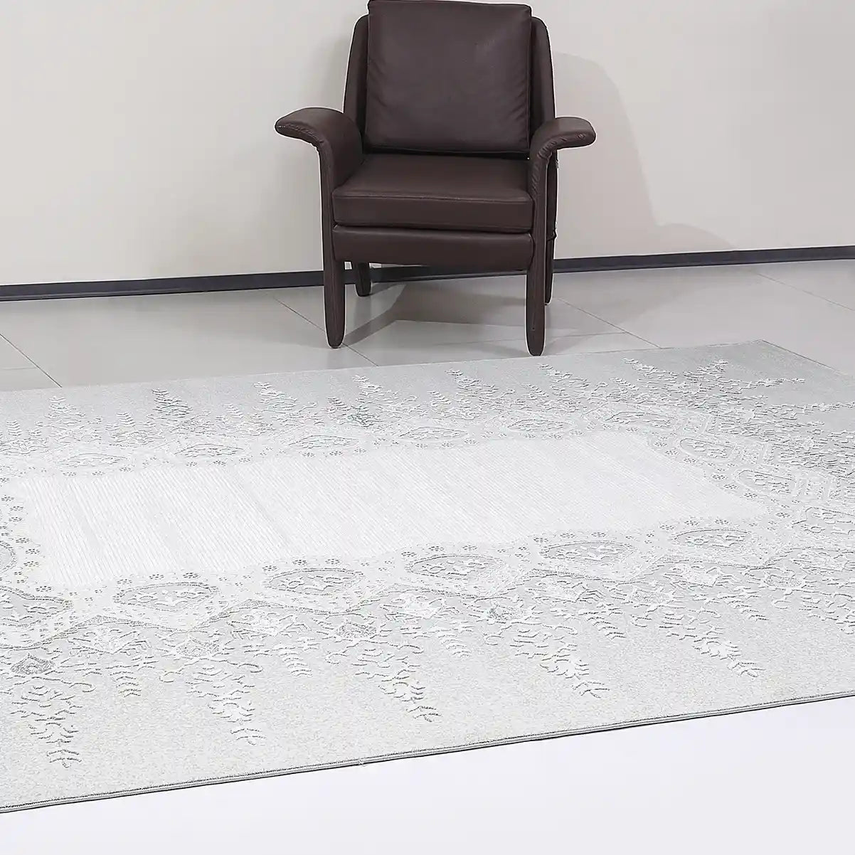 Shafei Ornamental Border Calm Interior Area Rug