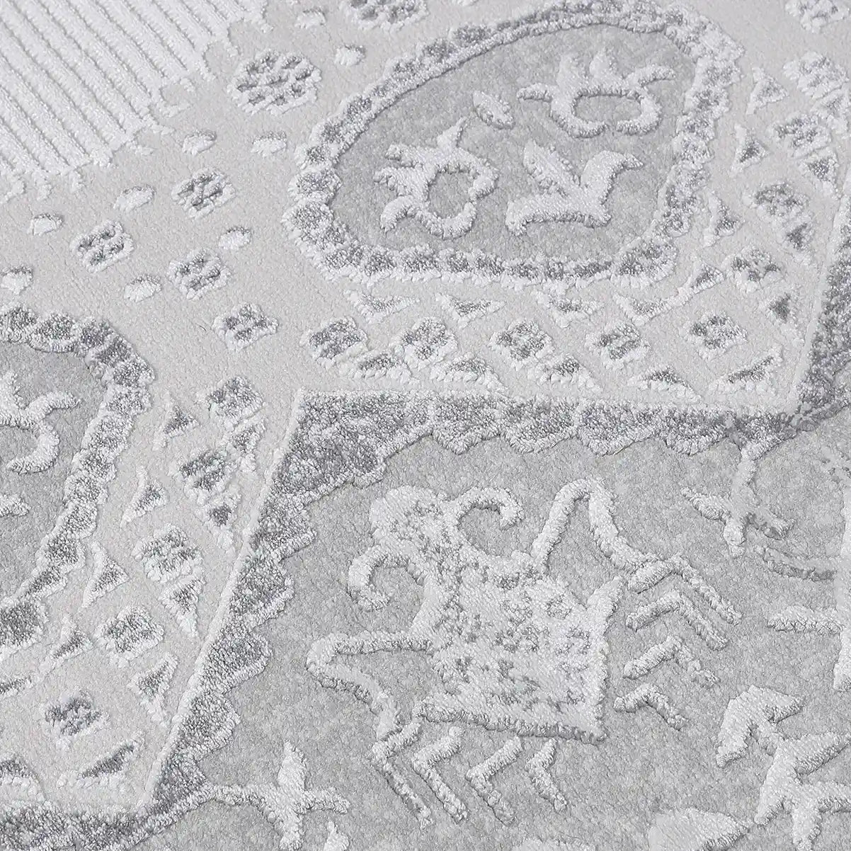 Shafei Ornamental Border Calm Interior Area Rug