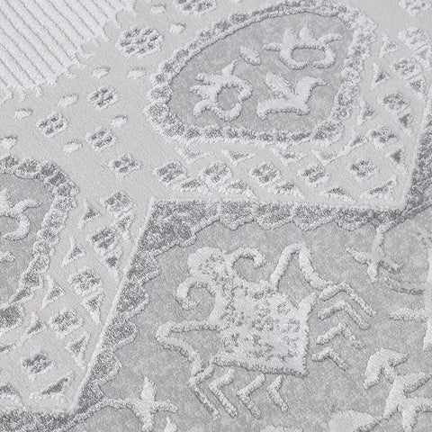 Shafei Ornamental Border Calm Interior Area Rug