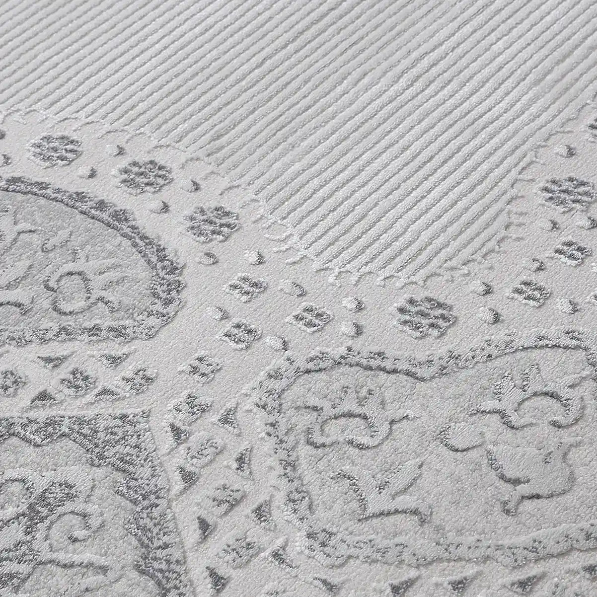 Shafei Ornamental Border Calm Interior Area Rug